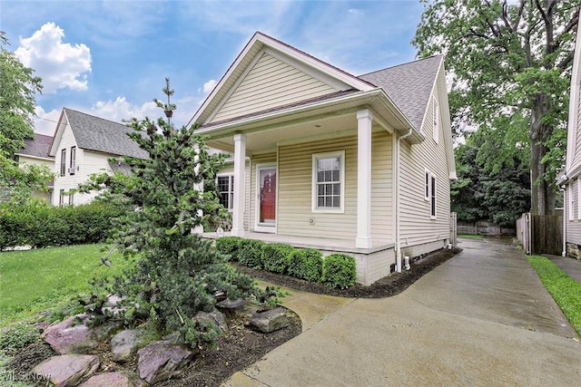 3514 Muriel Ave, Old Brooklyn, OH 44109 - view of front of property featuring driveway, a porch, and a shingled roof