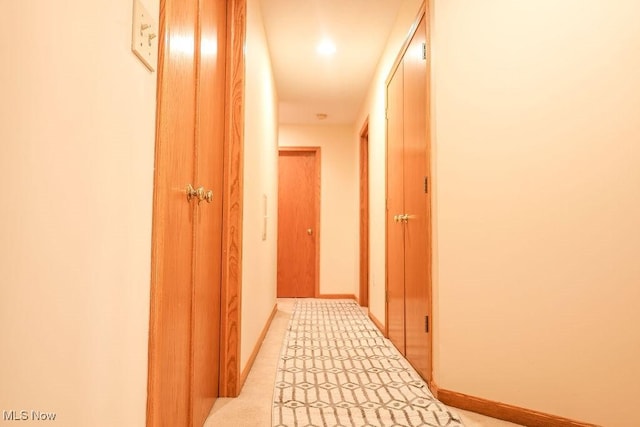 620 Ridgeline Dr, Cuyahoga Falls, OH 44223 - corridor with light carpet and recessed lighting
