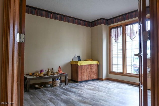 620 Ridgeline Dr, Cuyahoga Falls, OH 44223 - office with baseboards and wood finished floors