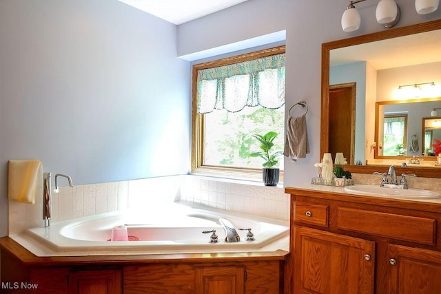 620 Ridgeline Dr, Cuyahoga Falls, OH 44223 - full bathroom featuring vanity and a bath