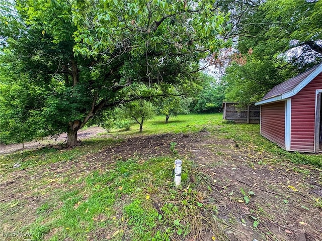 5477 Dueber Ave, East Sparta, OH 44626 - view of yard featuring a storage shed