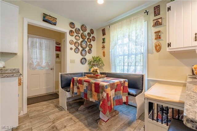 1201 Overlook Dr, Alliance, OH 44601 - dining area with light wood finished floors