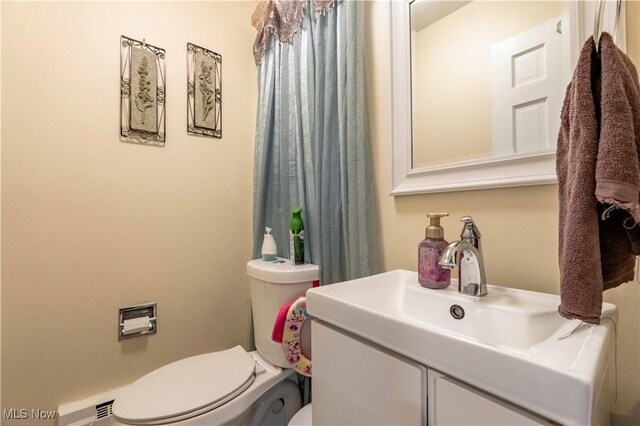 1201 Overlook Dr, Alliance, OH 44601 - half bath with toilet and vanity
