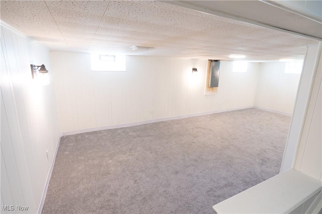6580 Crossview Rd, Seven Hills, OH 44131 - basement with carpet flooring and electric panel
