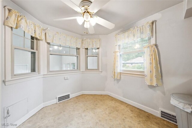 16200 Elsienna Ave, Cleveland, OH 44135 - spare room with ceiling fan and baseboards