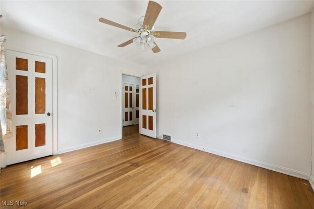 16200 Elsienna Ave, Cleveland, OH 44135 - spare room with hardwood / wood-style floors and ceiling fan