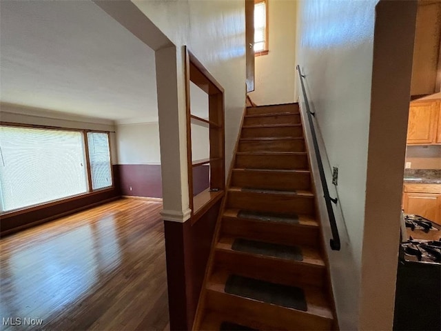 24850 Zeman Ave, Euclid, OH 44123 - stairs with wood finished floors and baseboards