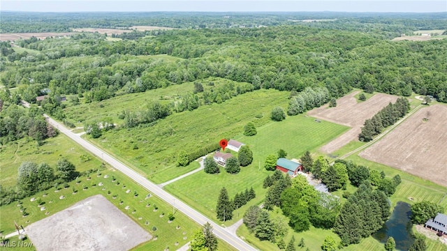 350 Townline Rd, Aurora, OH 44202 - aerial view of sparsely populated area featuring a heavily wooded area