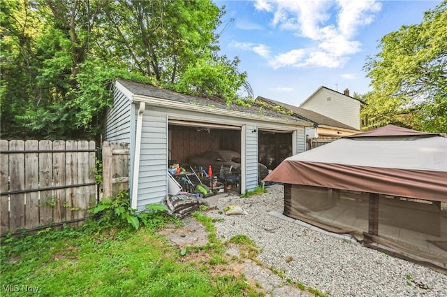 3676 E 69th St, Cleveland, OH 44105 - view of outbuilding featuring a covered hot tub