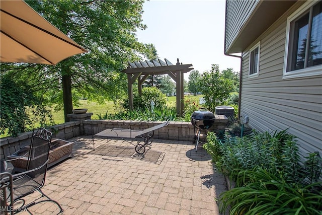 881 Brightwood Ct, Brunswick, OH 44212 - view of patio with a pergola and area for grilling