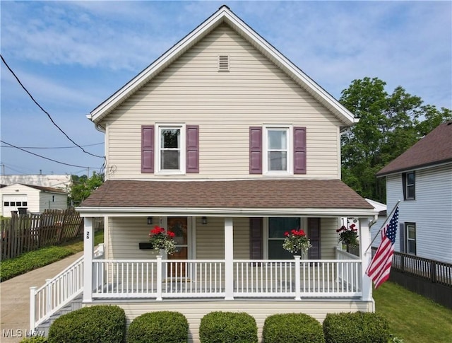 26 Walnut Ct, Mogadore, OH 44260 - view of front of house with covered porch