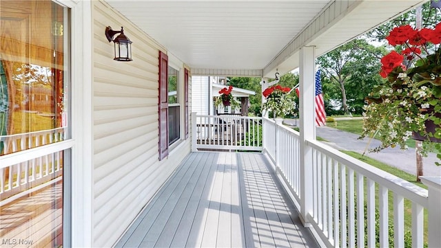 26 Walnut Ct, Mogadore, OH 44260 - view of wooden porch