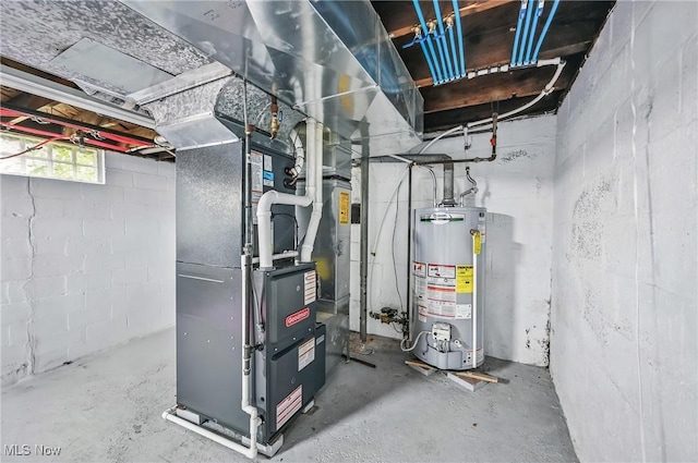 1754 Edgewood St NE, Warren, OH 44483 - utility room with water heater and heating unit