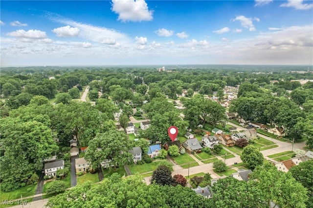 1754 Edgewood St NE, Warren, OH 44483 - aerial perspective of suburban area with a forest