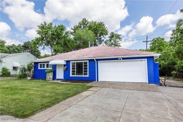 12604 Saint John Ave, Cleveland, OH 44111 - single story home featuring a front lawn and driveway