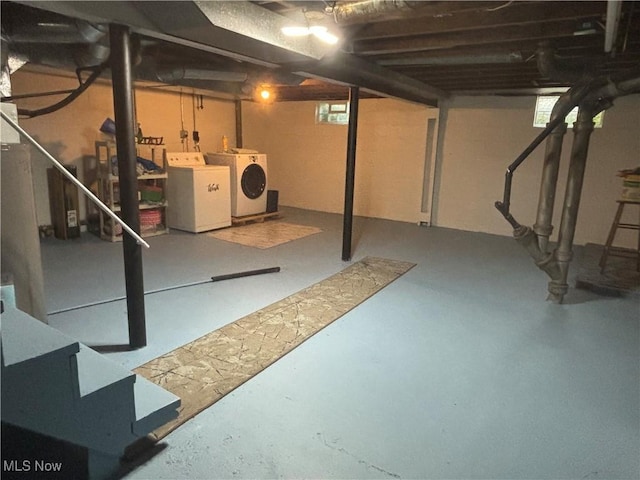 967 Lincoln St, Wooster, OH 44691 - basement with washer and dryer