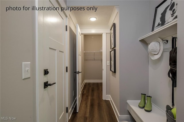 3344 White Willow Ln, Brunswick, OH 44212 - corridor featuring dark wood finished floors and baseboards