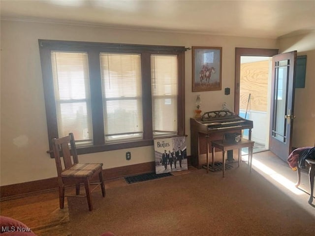 2005 Liberty Rd, Stow, OH 44224 - living area featuring carpet and crown molding