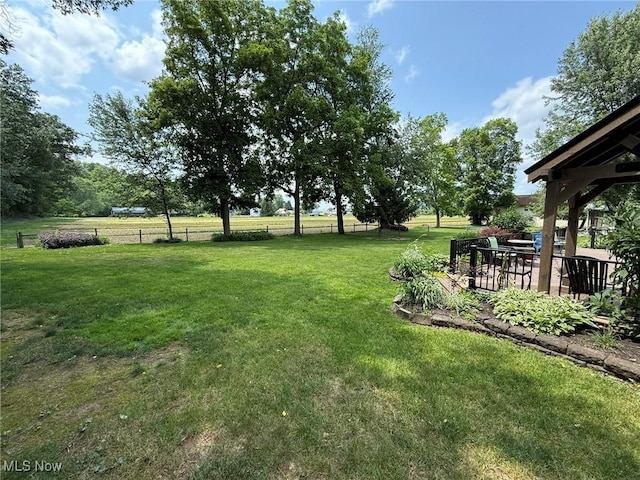 22399 Township Rd Unit 1203, West Lafayette, OH 43845 - view of yard featuring a patio area and a gazebo
