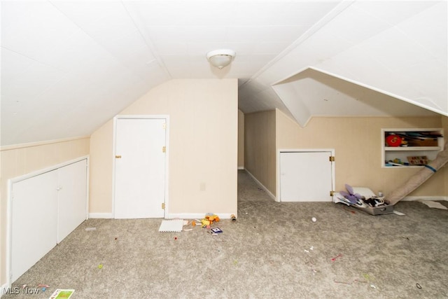 14112 Rockside Rd, Maple Heights, OH 44137 - additional living space featuring carpet flooring and vaulted ceiling