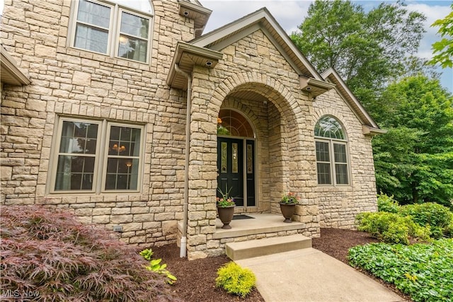 1588 Eagle Watch St NE, Canton, OH 44721 - view of exterior entry with stone siding