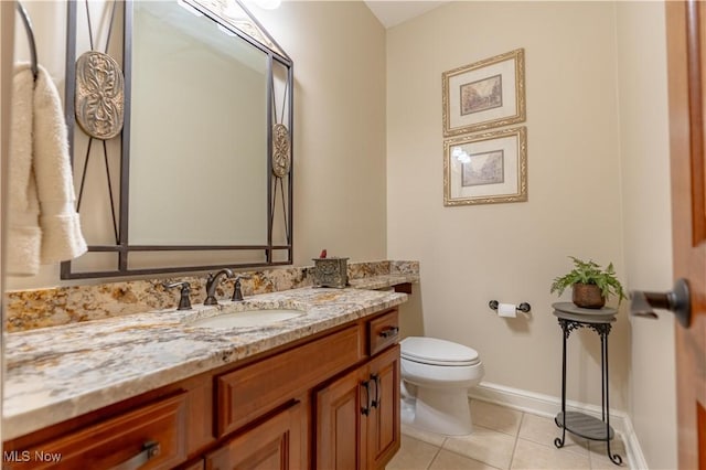 1588 Eagle Watch St NE, Canton, OH 44721 - half bath with tile patterned flooring and vanity