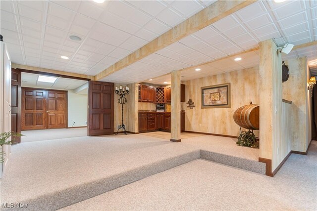 1588 Eagle Watch St NE, Canton, OH 44721 - finished basement featuring light colored carpet and recessed lighting