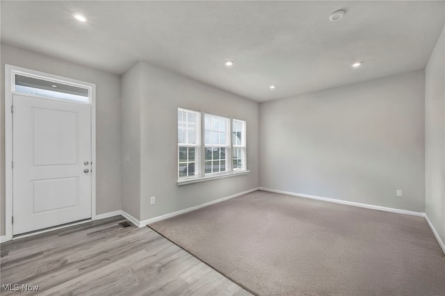 1633 Duncan Way, Streetsboro, OH 44241 - foyer entrance with wood finished floors and recessed lighting