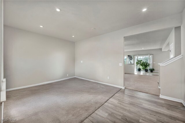 1633 Duncan Way, Streetsboro, OH 44241 - empty room with wood finished floors and recessed lighting