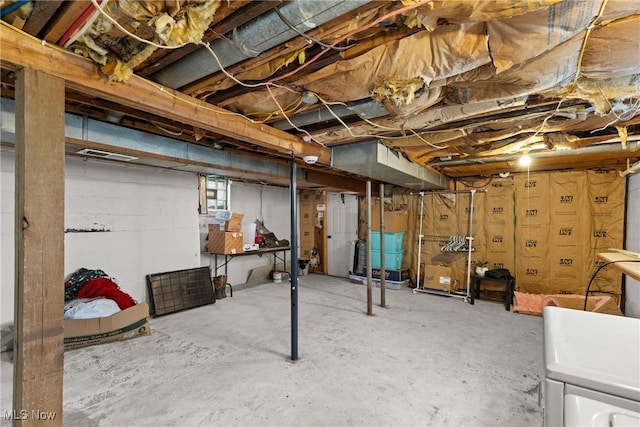 1309 7th St N, Martins Ferry, OH 43935 - view of unfinished basement