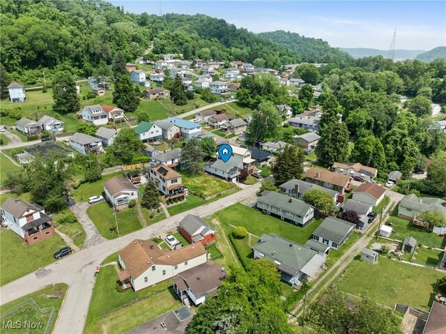 1309 7th St N, Martins Ferry, OH 43935 - aerial view of property and surrounding area featuring nearby suburban area