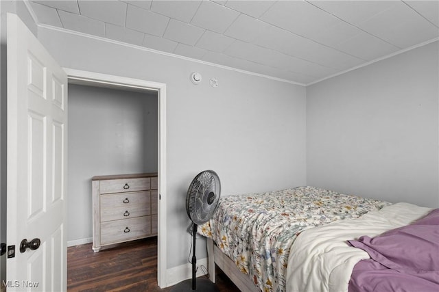 1309 7th St N, Martins Ferry, OH 43935 - bedroom with crown molding and wood finished floors