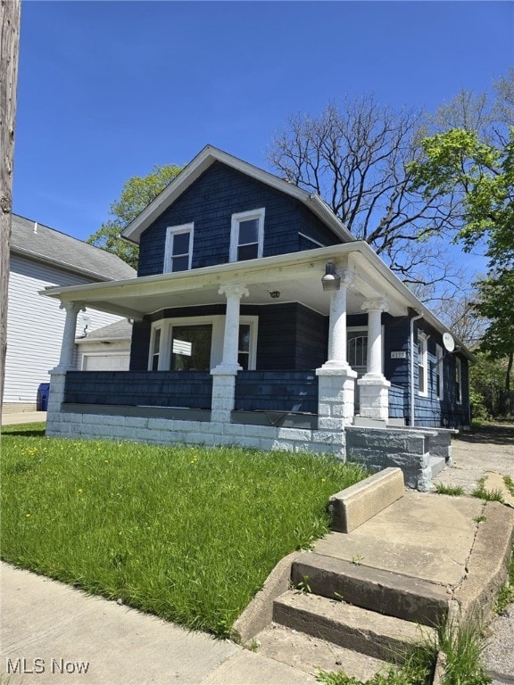 4175 E 95th St, Cleveland, OH 44105 - view of front facade featuring a porch