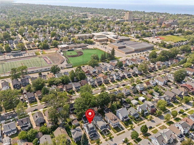 1646 Wyandotte Ave, Lakewood, OH 44107 - aerial view of property and surrounding area featuring nearby suburban area