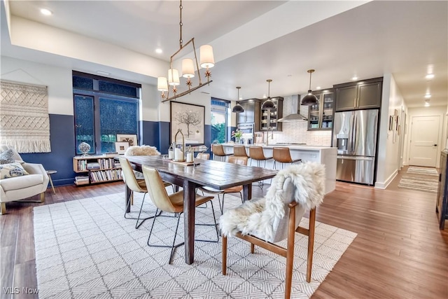 2044 Random Rd Unit 303, Cleveland, OH 44106 - dining area with wood finished floors and recessed lighting