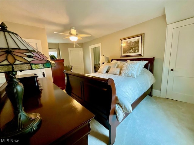 904 Chalker St, Akron, OH 44310 - bedroom with carpet flooring and a ceiling fan