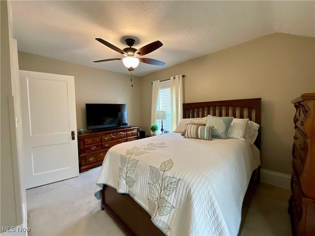 904 Chalker St, Akron, OH 44310 - bedroom with light carpet and ceiling fan