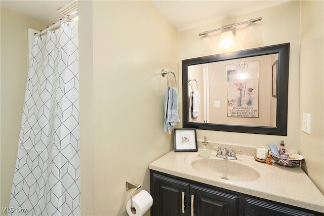 236 Johnson Ave, Cuyahoga Falls, OH 44221 - bathroom featuring vanity and curtained shower