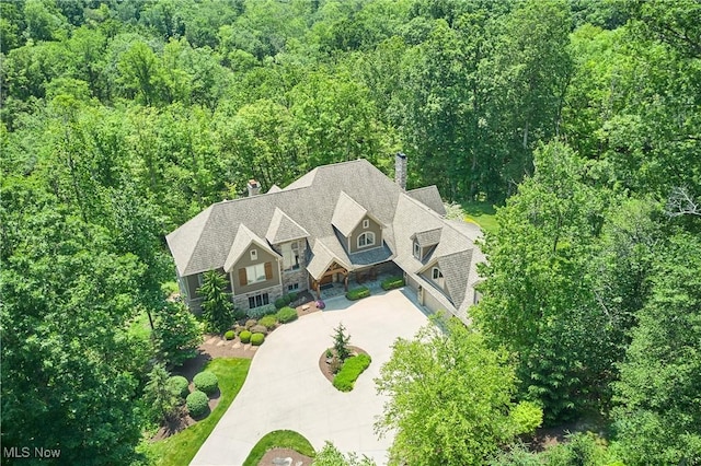 3116 Aviemore Way, Richfield, OH 44286 - view from above of property featuring a heavily wooded area
