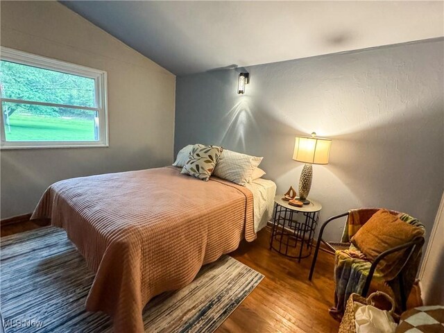 1121 Old Rosemar Rd, Parkersburg, WV 26104 - bedroom featuring lofted ceiling and wood finished floors