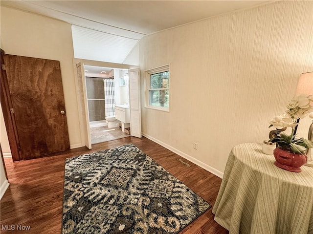 1121 Old Rosemar Rd, Parkersburg, WV 26104 - bedroom with wood finished floors and ensuite bath
