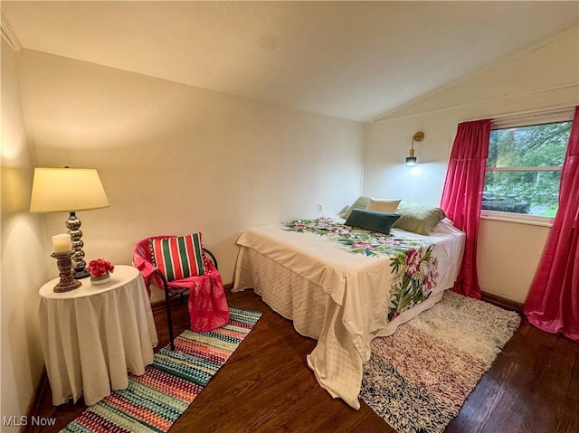 1121 Old Rosemar Rd, Parkersburg, WV 26104 - bedroom featuring vaulted ceiling and wood finished floors