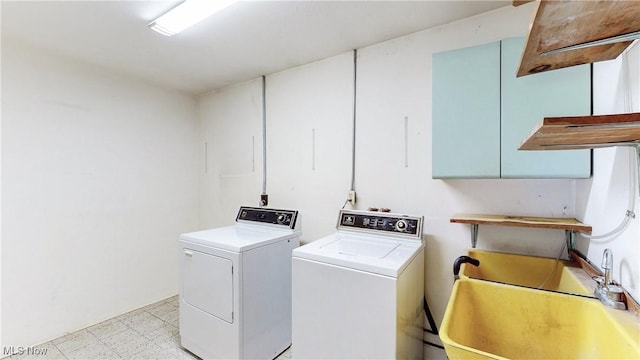 7780 Clarion Dr, Chagrin Falls, OH 44022 - washroom with washer and dryer and light flooring