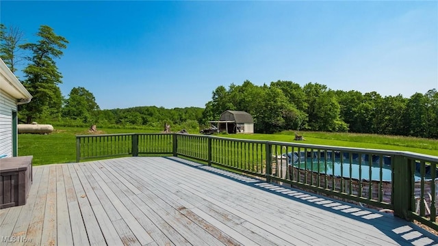 9910 Matchett Rd, Norwich, OH 43767 - deck with a lawn