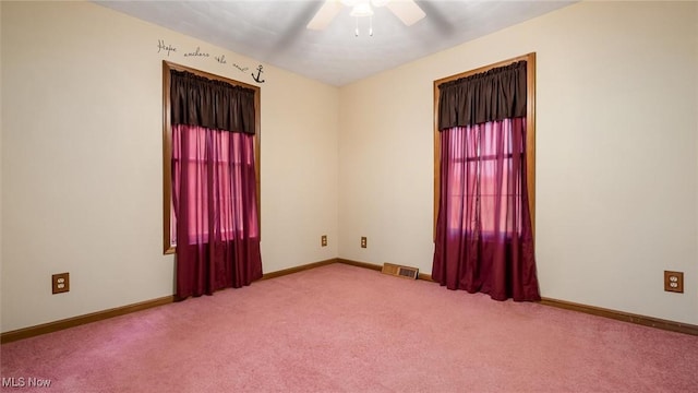 9910 Matchett Rd, Norwich, OH 43767 - empty room with a ceiling fan and carpet floors