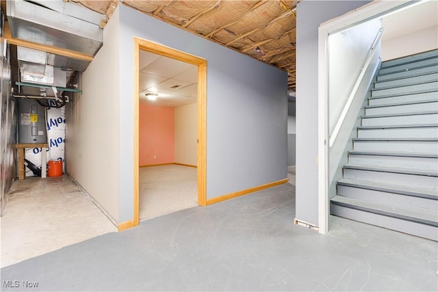 1104 4th St, Belpre, OH 45714 - below grade area featuring stairs