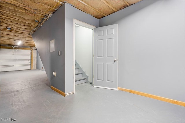 1104 4th St, Belpre, OH 45714 - garage with baseboards