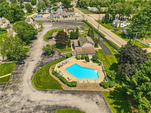 5237 Lake Rd W Unit 1133, Ashtabula, OH 44004 - aerial perspective of suburban area with a pool area