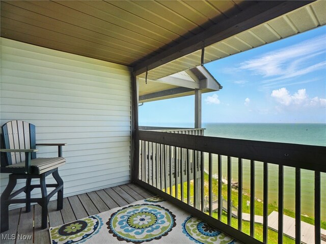 5237 Lake Rd W Unit 1133, Ashtabula, OH 44004 - balcony with a water view