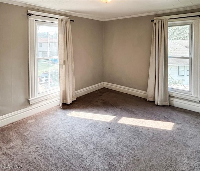 1021 12th Ave, Vienna, WV 26105 - carpeted spare room featuring crown molding and baseboards